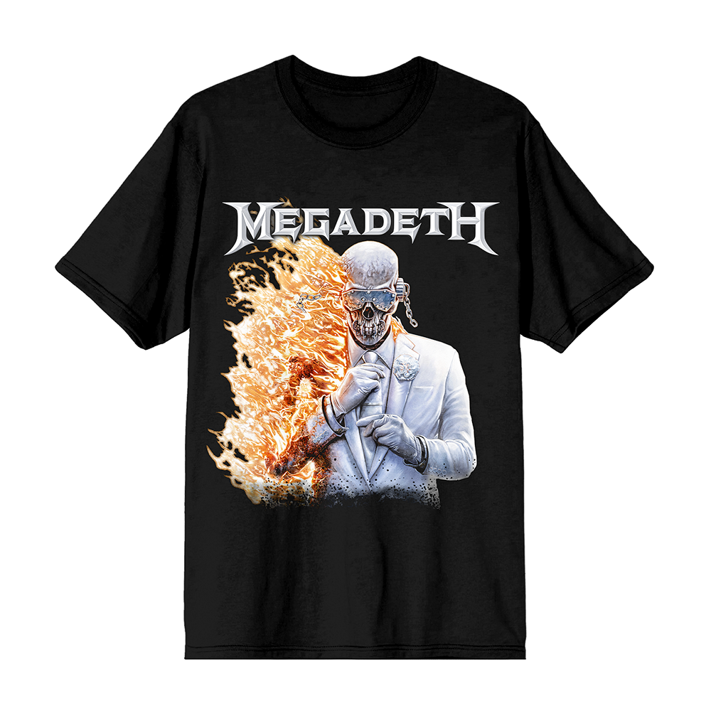 Megadeth Flame Vic Black Tee